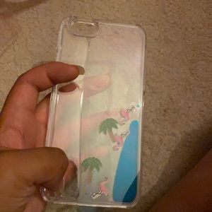 Used Flamingo 🦩 waterfall iPhone 6(?) case!